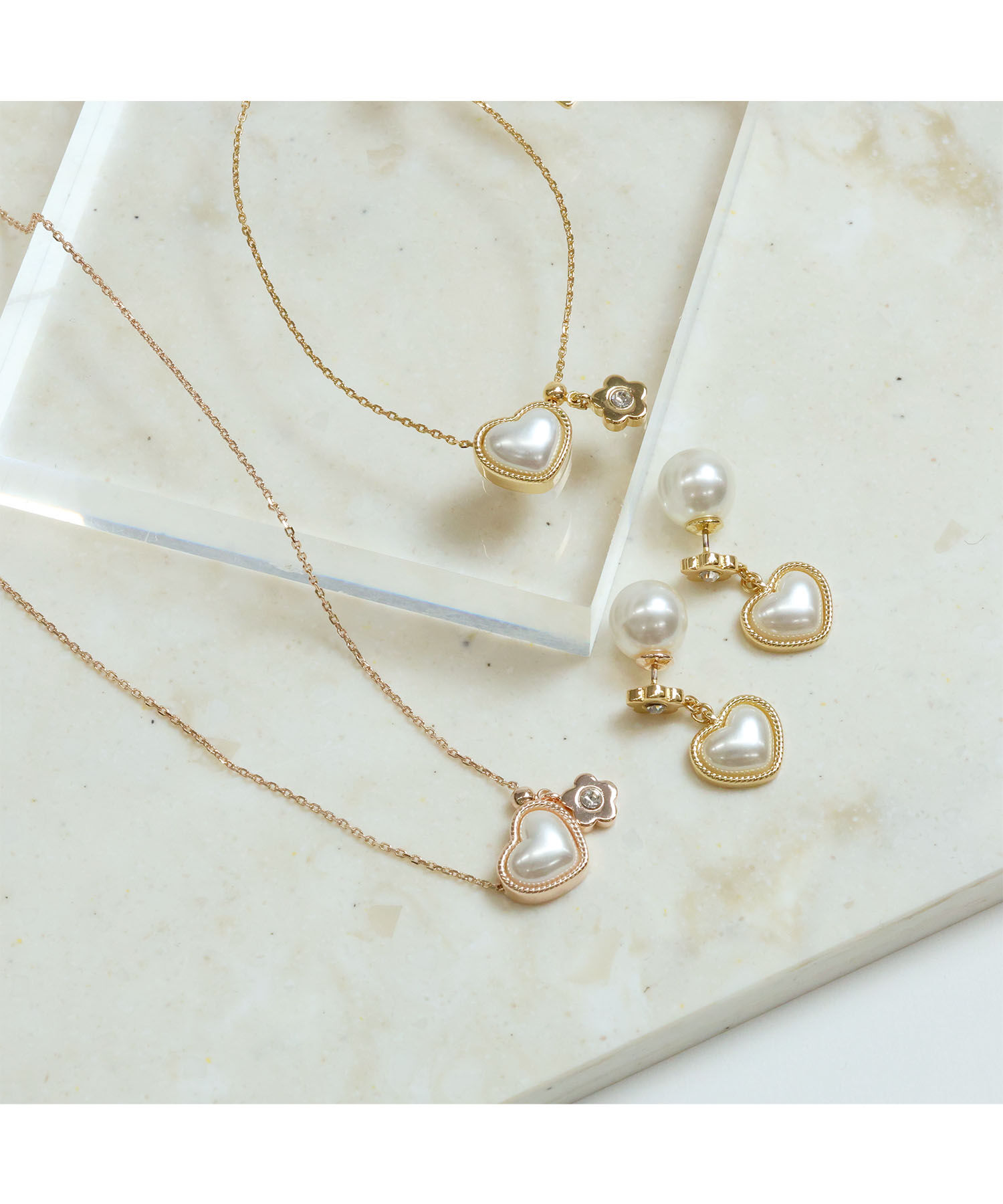 MARY QUANT「ハートパール ネックレス」|ネックレス|