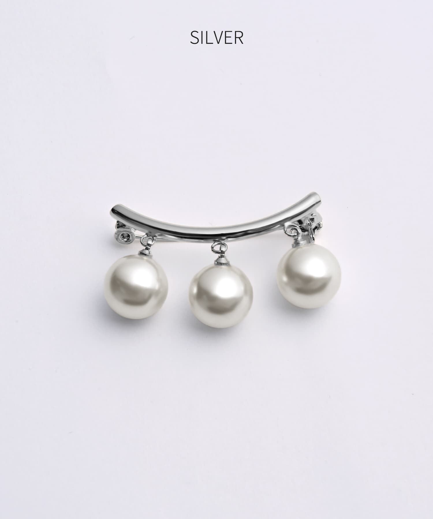 STYLE DELI「トリプルパールピンブローチ」|ブローチ・コサージュ|