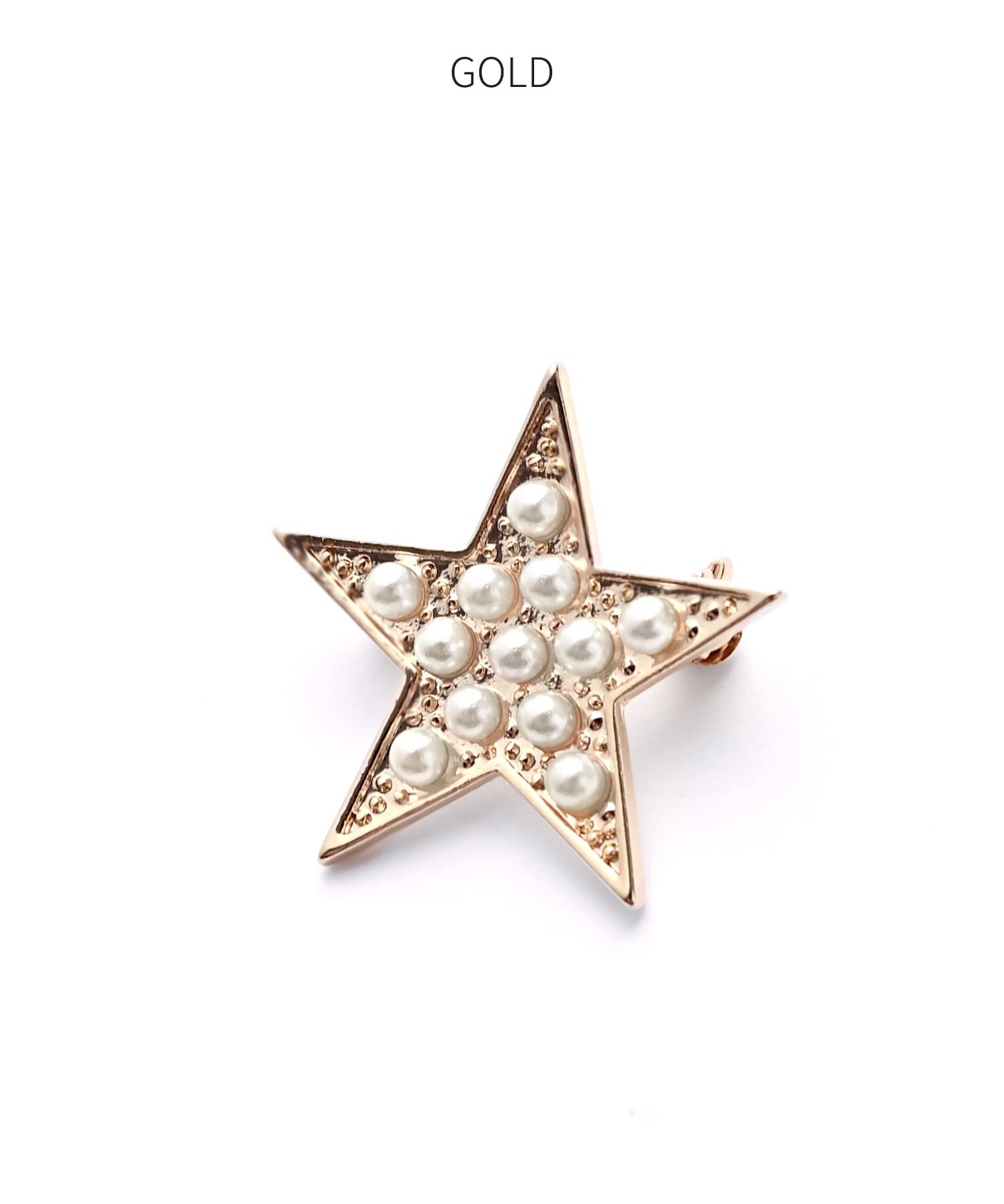 STYLE DELI「プチパールSTARブローチ」|ブローチ・コサージュ|