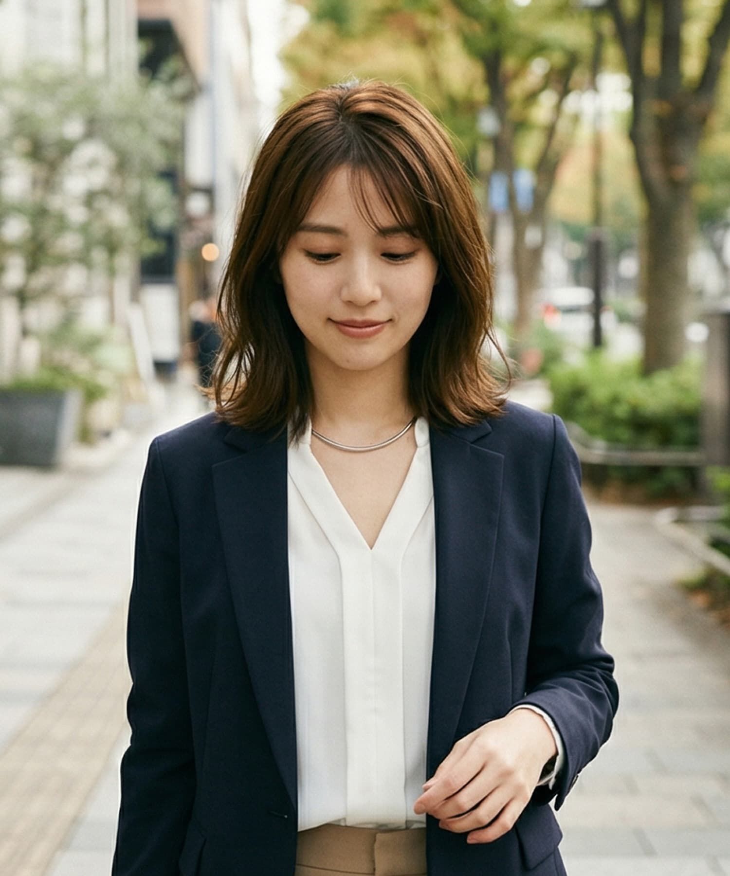 STYLE DELI「【DELI by】ポリッシュメタルミニマルチョーカーネックレス」|ネックレス|