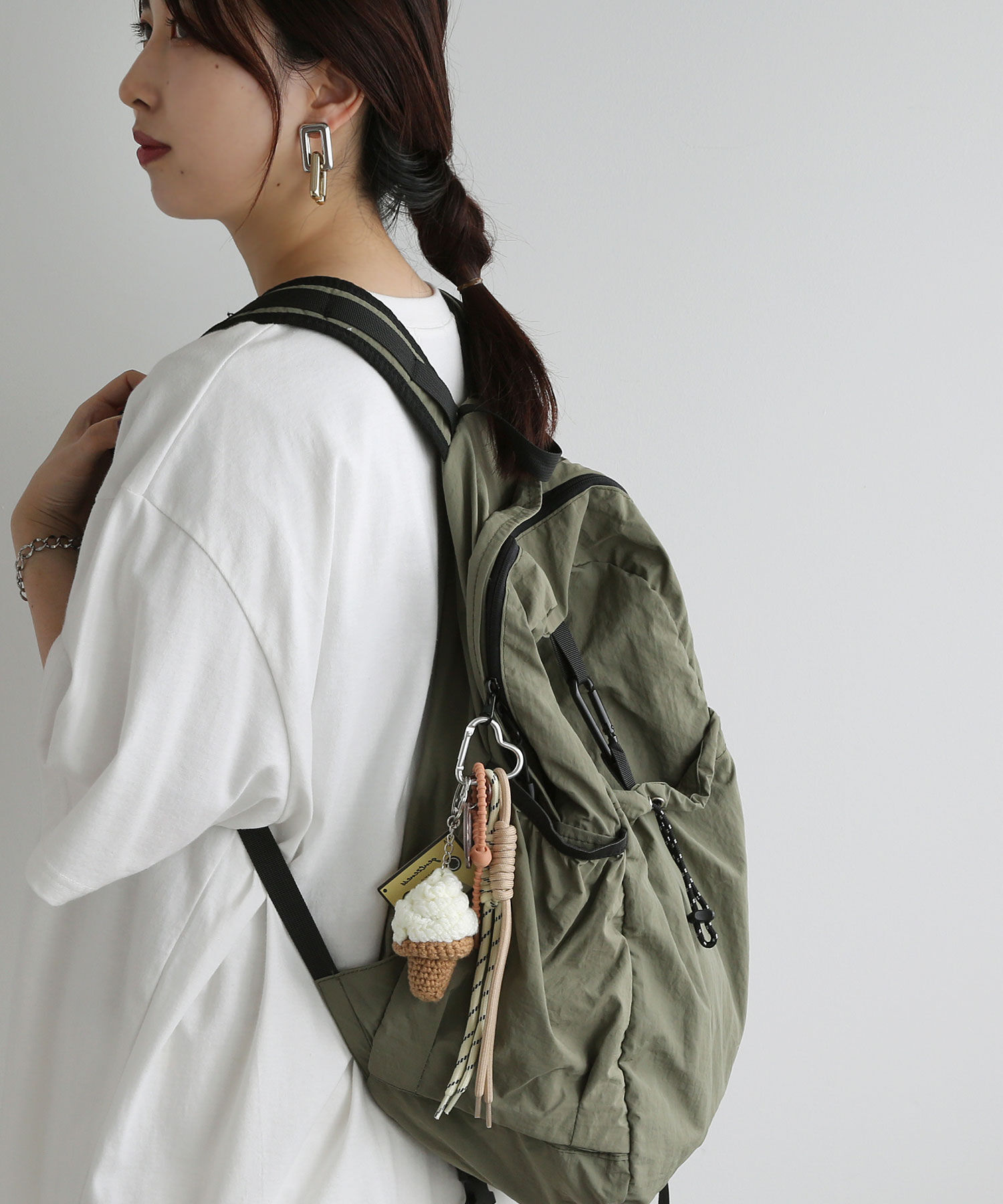  「ソフトクリーム バッグチャーム」|チャーム・キーホルダー|