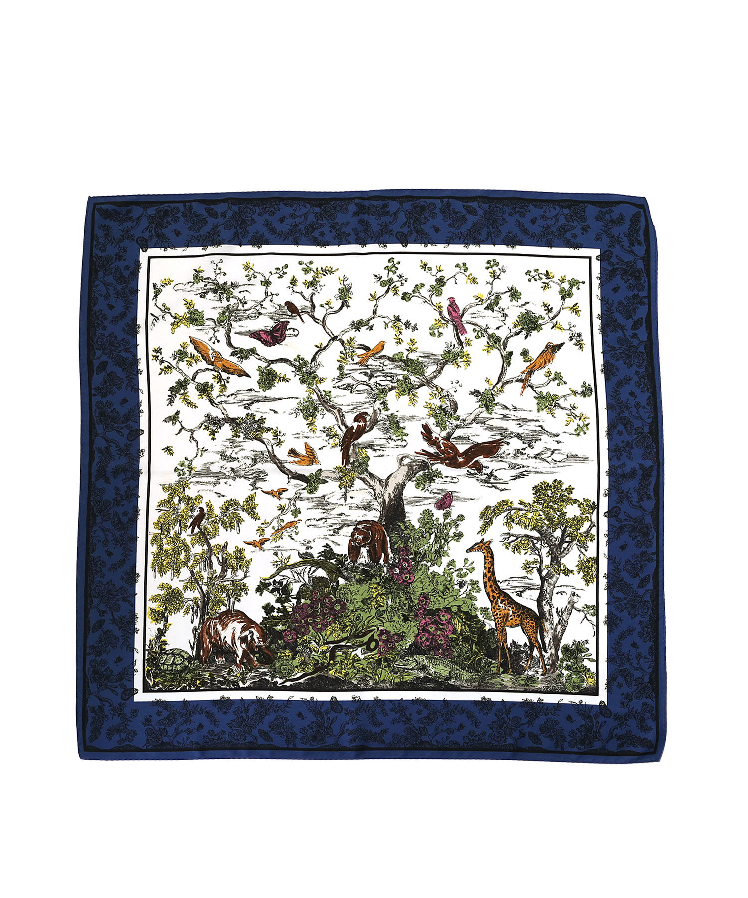 colleca la「ガーデンアート柄 大判スカーフ」|バンダナ・スカーフ|