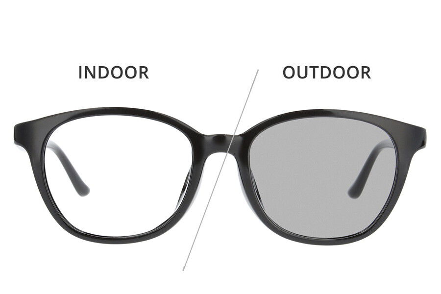  「【WEB限定】ウェリントン型 調光 サングラス レンズの色が変わるサングラス｜Zoff」|サングラス|