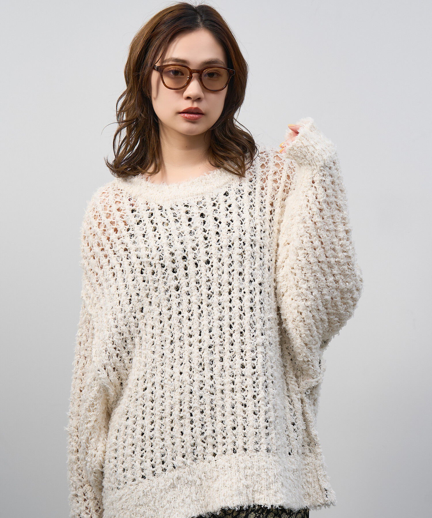  「Zoff | UNITED ARROWS ウェリントン型 サングラス クリアフレーム UVカット ズレ防止 ユナイテッドアローズ」|サングラス|