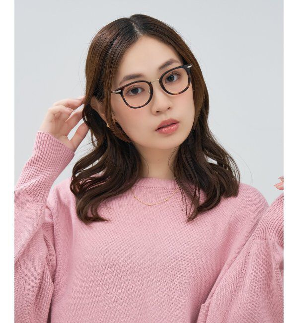  「Zoff｜Misato Mizukoshi  メガネ | 中顔面短縮みえ 大人可愛い｜水越みさと   レンズ交換券付」|メガネ|