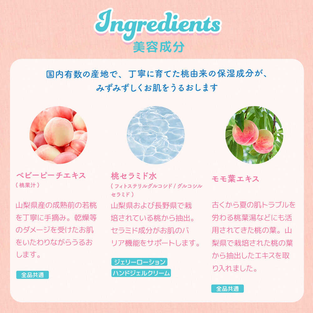  「ジェリーローション JP （ジューシーピーチの香り）　200mL」|ボディ保湿|