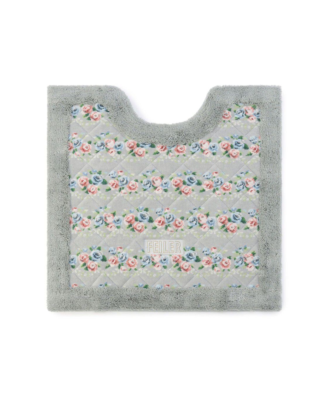 FEILER「ノスタルジックノート　トイレマット　NLN-260254」|トイレタリー・ランドリーグッズ|シルバーグレー