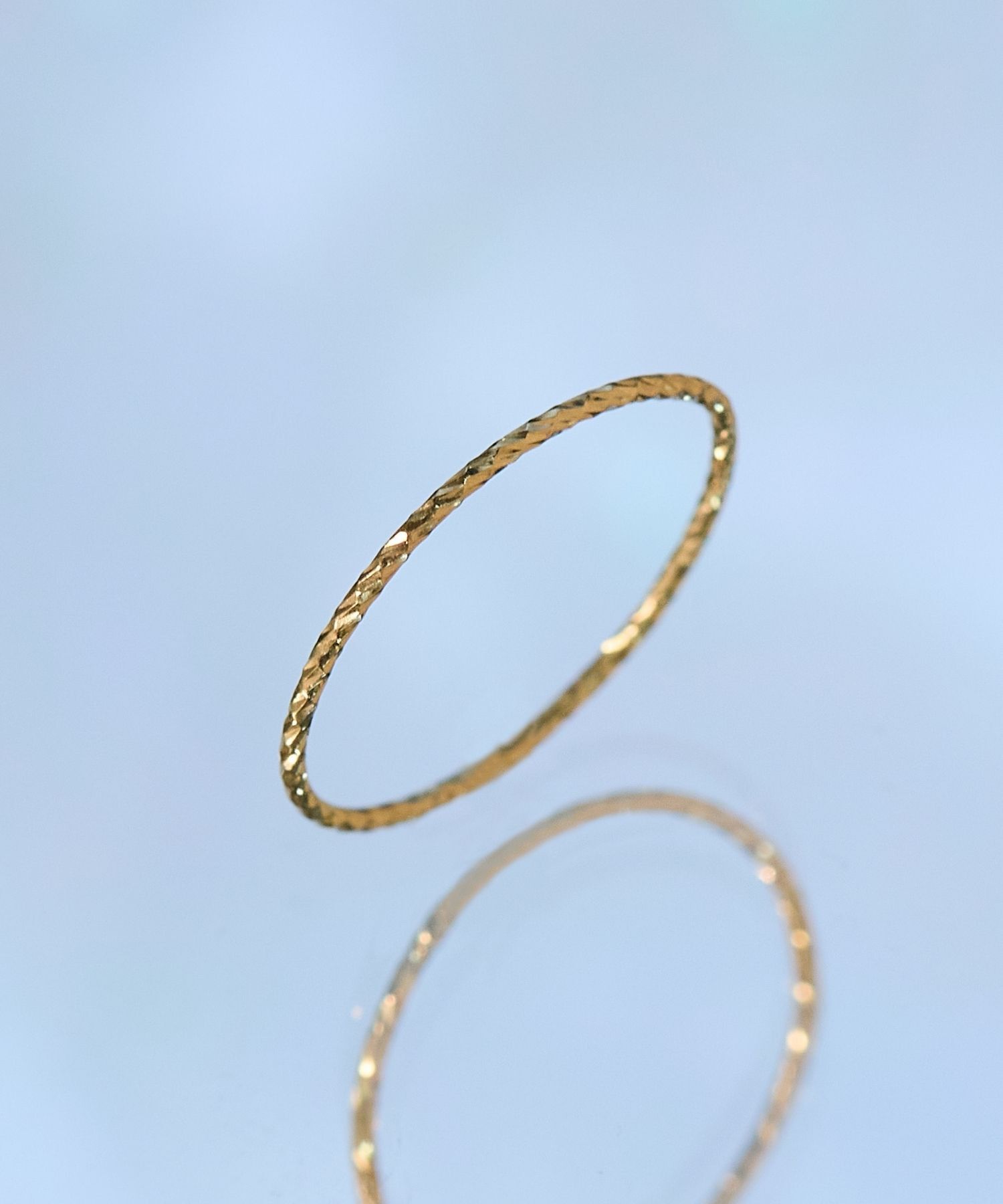 JUPITER「【シリーズ累計販売 1500点突破！】【K18】ベーシックスリムピンキーリング/金属アレルギー対応」|リング|