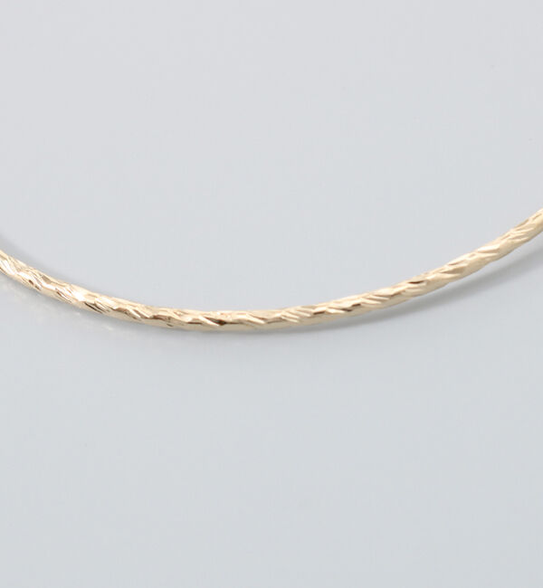 Phoebe「≪雑誌掲載≫ツイストラインフープイヤリング ゴールド」|イヤリング|