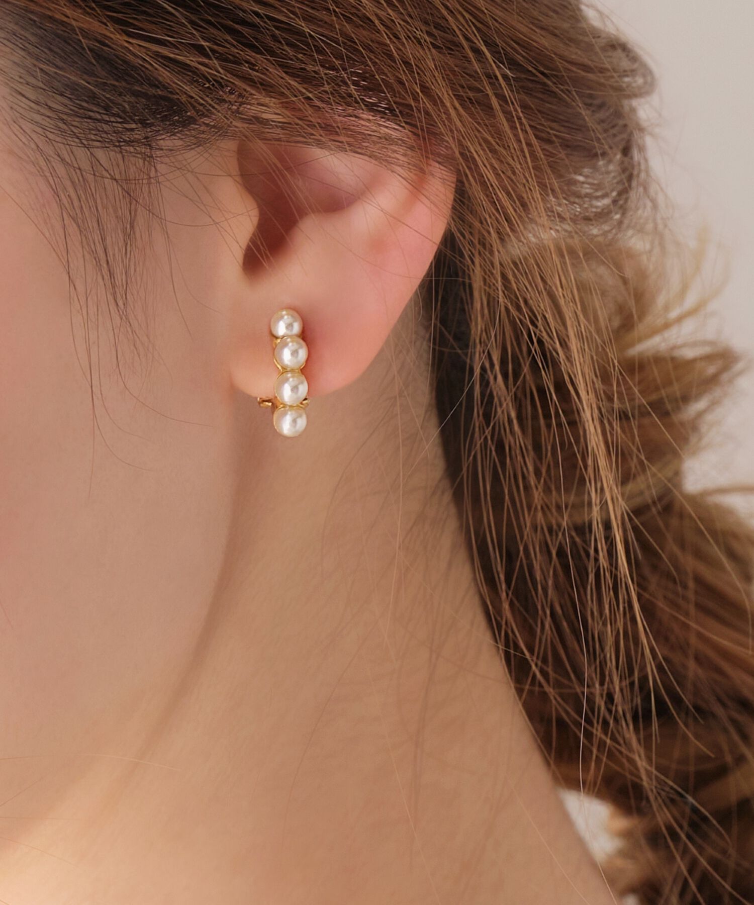 Phoebe「【シリーズ累計販売15000点突破！】【痛くないシリーズ】≪雑誌掲載≫ノーブルパールエアリーイヤリング」|イヤリング|