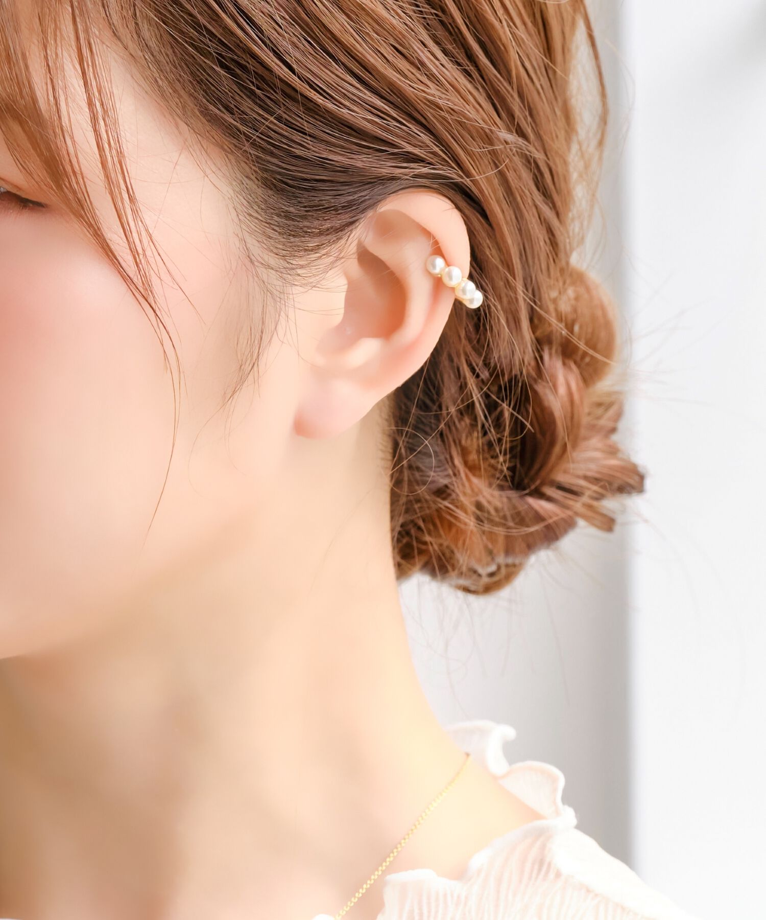 Phoebe「【シリーズ累計販売15000点突破！】【痛くないシリーズ】≪雑誌掲載≫ノーブルパールエアリーイヤリング」|イヤリング|