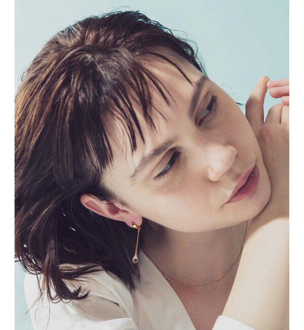 ete「ナチュラルストーン チェーン イヤリング」|イヤリング|