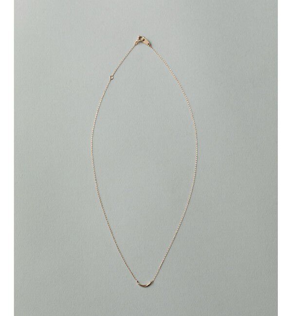 ete「[レイヤード] K10YG クレセントムーン ネックレス」|ネックレス|