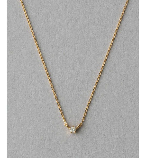 ete「[レイヤード] ダイヤモンド ネックレス」|ネックレス|イエローゴールド