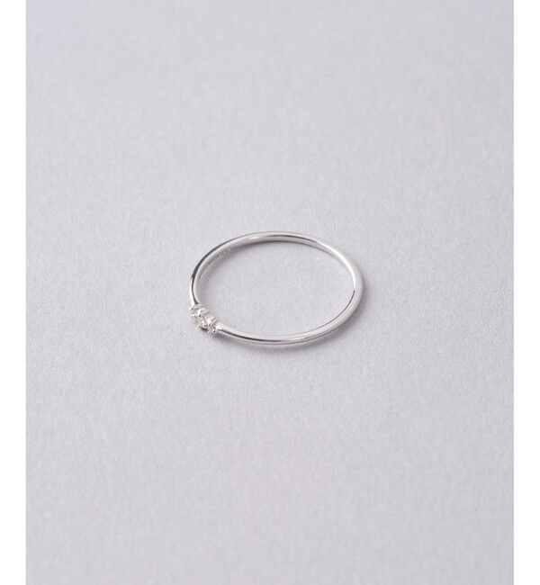 Jouete「K10WG レイヤー ダイヤモンド リング」|リング|