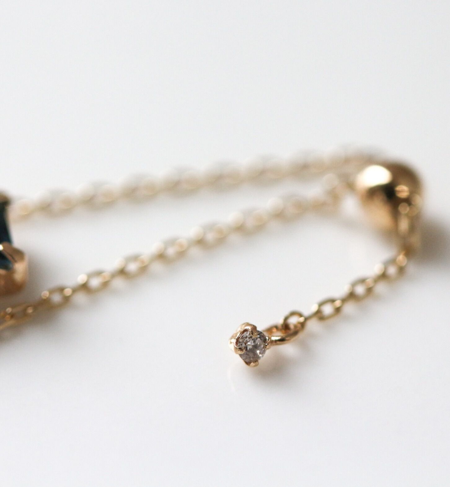  「ロンドンブルートパーズ チェーンリング | K10YG 〈Web限定〉」|リング|