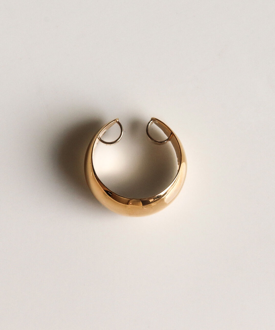  「ゴールド 月甲 イヤーカフ | K10YG 【片耳用】」|イヤーカフ|