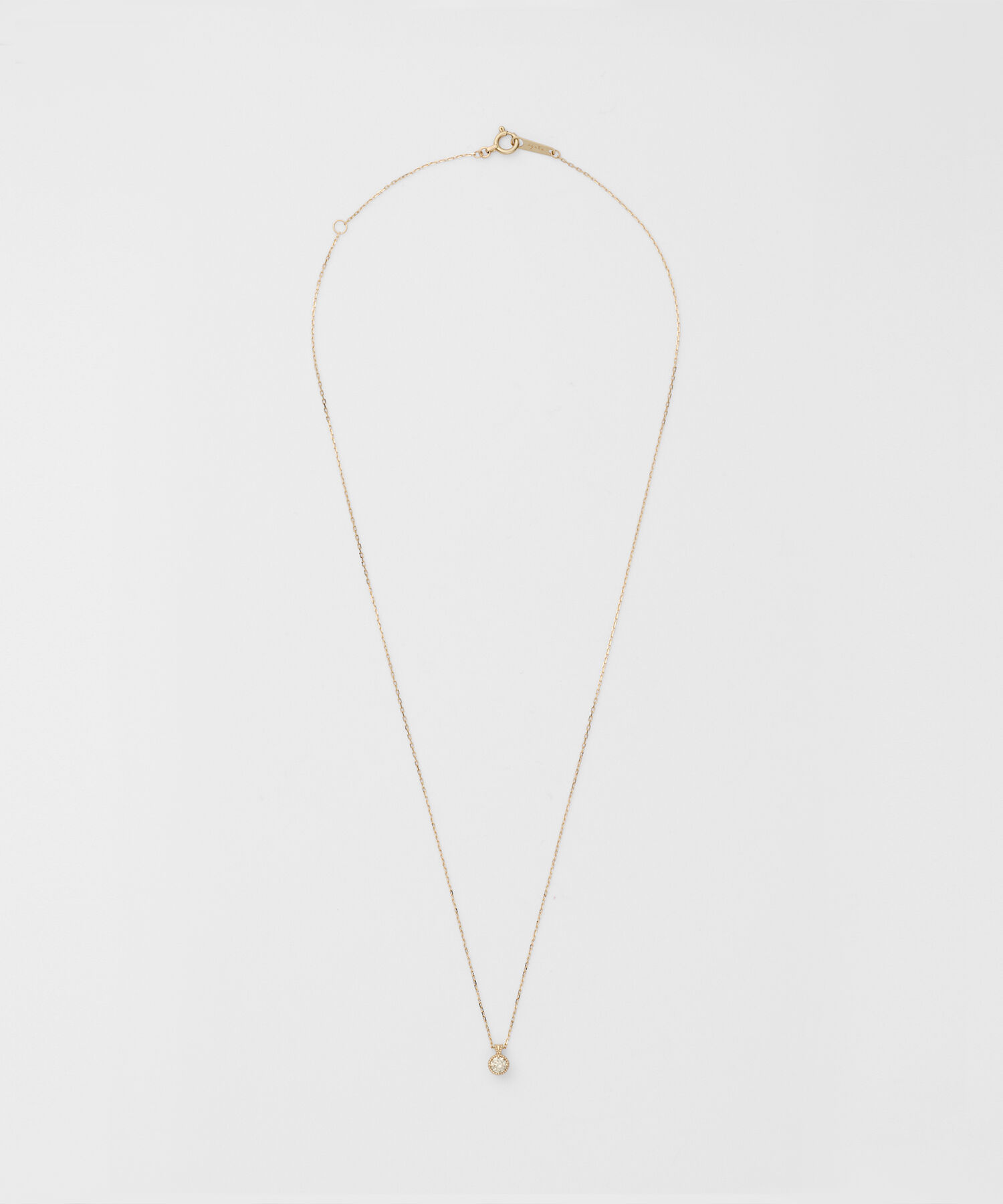 agete「K10ダイヤモンドネックレス（0.1ct）」|ネックレス|