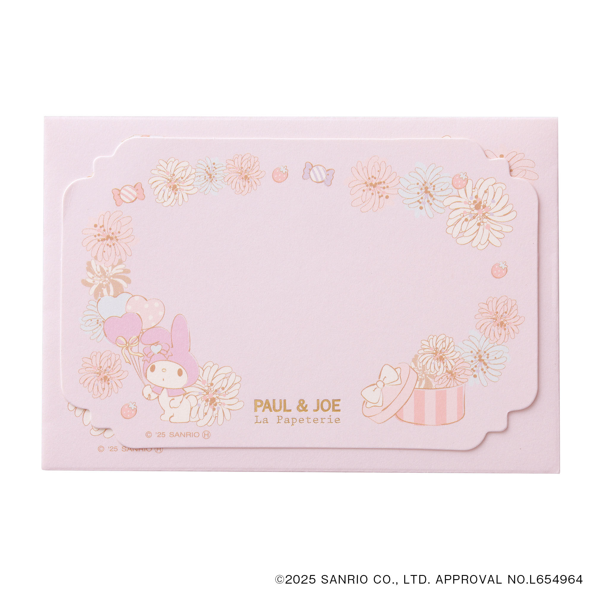 PAUL&JOE「メッセージカードセット／ポール＆ジョーｘマイメロディ」|ステーショナリー|パープル