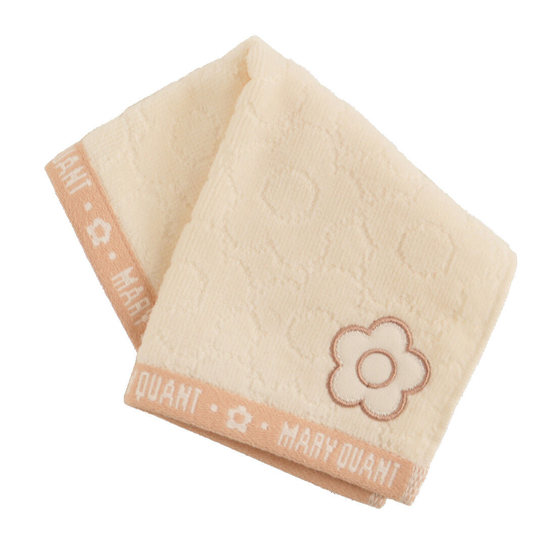  「MARY QUANT ミニタオルハンカチ＜ロゴ＞」|タオル|アイボリー