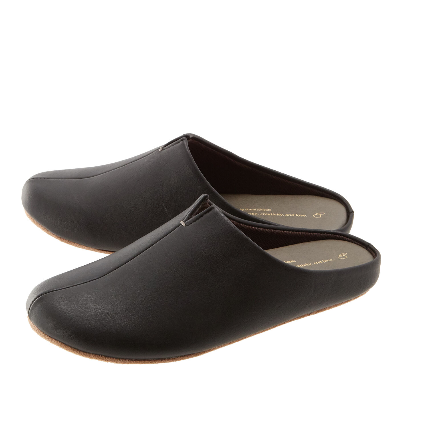 BACKYARD FAMILY「ルームズ スリッパ rooms 通販 ルームシューズ 室内履き 室内ばき おしゃれ 来客用 部屋」|ルームシューズ|ブラック1