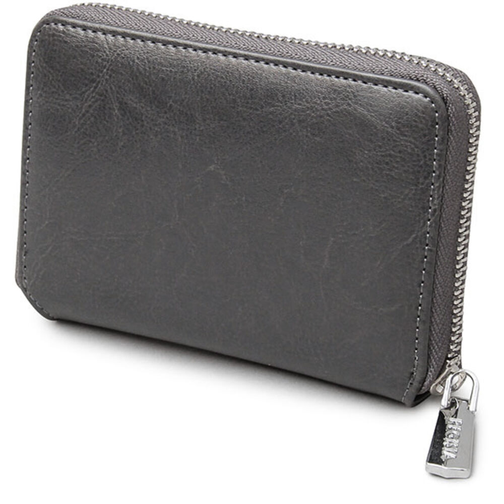 BACKYARD FAMILY「財布 メンズ 二つ折り ファスナー 通販 二つ折り財布 ラウンドファスナー ミニ財布 折財布」|財布|グレー1