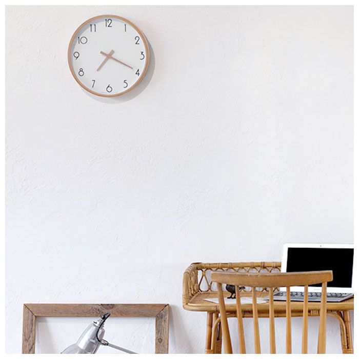 BACKYARD FAMILY「壁掛け時計 おしゃれ 通販 掛け時計 ウォールクロック L CAMPAS キャンパス 木製 木目調」|クロック・置時計|