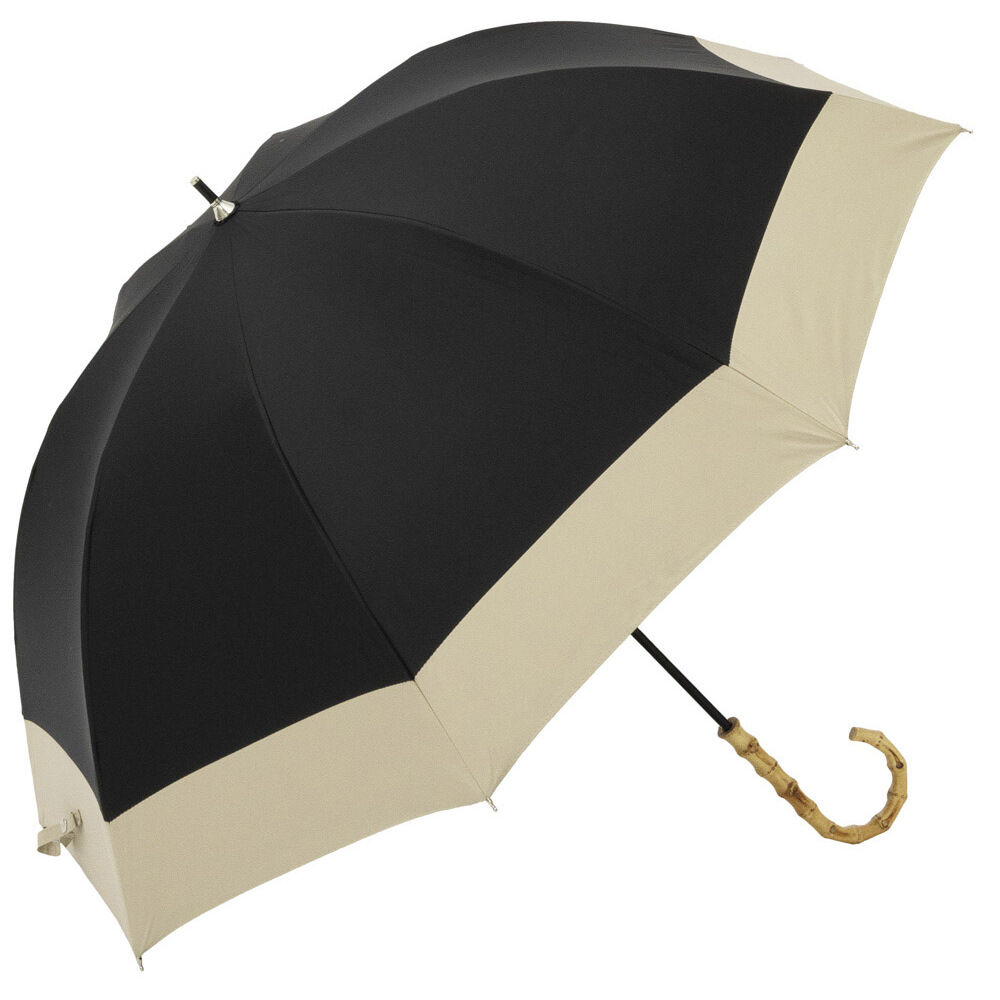 BACKYARD FAMILY「ビコーズ 傘 because 通販 日傘 遮光 長傘 晴雨兼用 雨傘 晴雨兼用傘 UVカット」|傘|ブラック1
