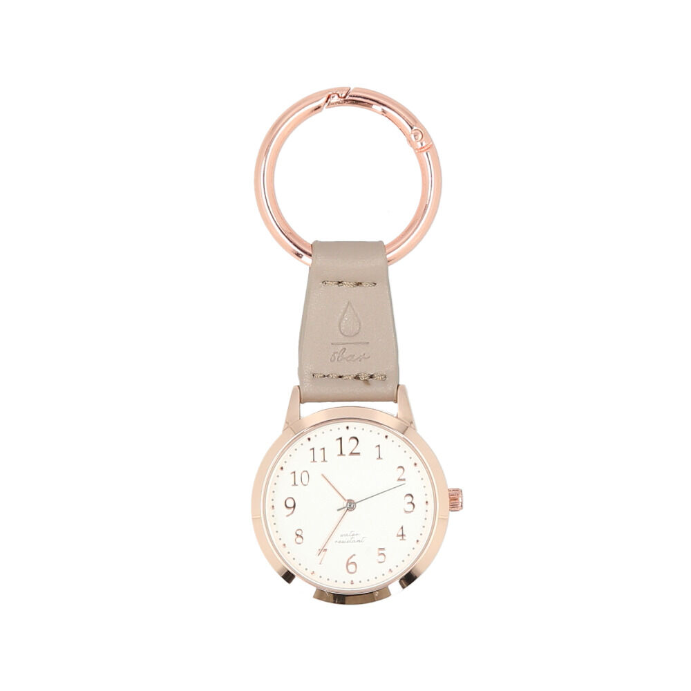 BACKYARD FAMILY「懐中時計 レディース 通販 時計 バッグチャーム キーチェーン キーリング アナログ時計 レジナ」|腕時計|グレー1