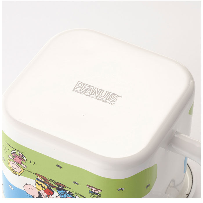 BACKYARD FAMILY「ホーロー 保存容器 スヌーピー 通販 味噌ポット 持ち手付き ホーローマルチスクエアポット」|食器・キッチングッズ|