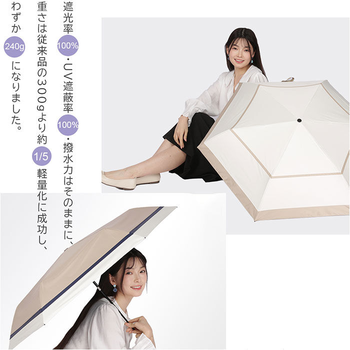 BACKYARD FAMILY「KIZAWA 折りたたみ傘 通販 日傘 折りたたみ 完全遮光 傘 53cm 折畳み傘 晴雨兼用」|傘|