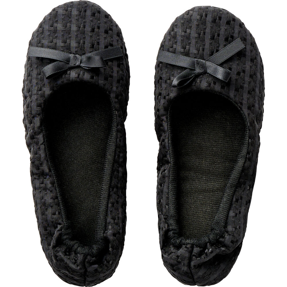 BACKYARD FAMILY「携帯スリッパ おしゃれ ママ 通販 折りたたみスリッパ 折り畳みスリッパ スリッパ」|ルームシューズ|ブラック2