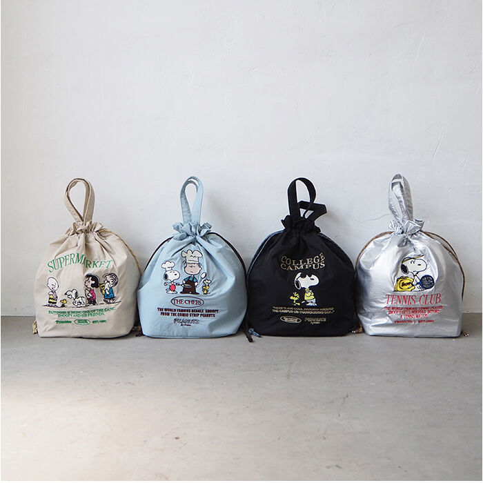 BACKYARD FAMILY「スヌーピー ランチバッグ 通販 ランチトート ランチトートバック 弁当袋 ランチ巾着袋 巾着バッグ」|食器・キッチングッズ|