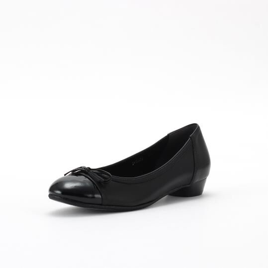 銀座かねまつ「SI240232SHPENABLK 【定番】【本革】バレエパンプス」|パンプス|ブラック