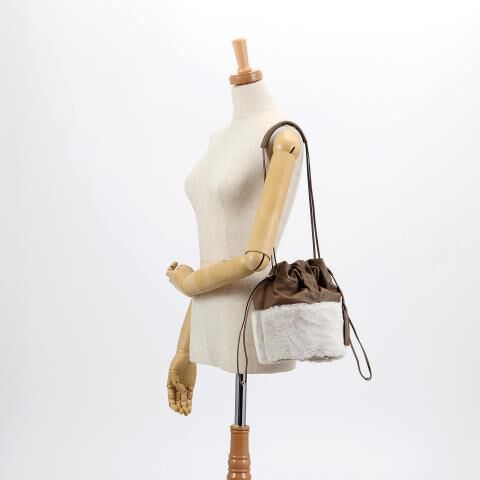 銀座かねまつ「S525535 フェイクファードローコードバッグ」|ショルダー・メッセンジャー|