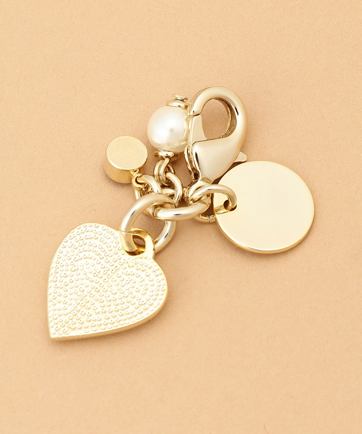 Samantha Thavasa「ゴールドハートファスナーチャーム」|チャーム・キーホルダー|
