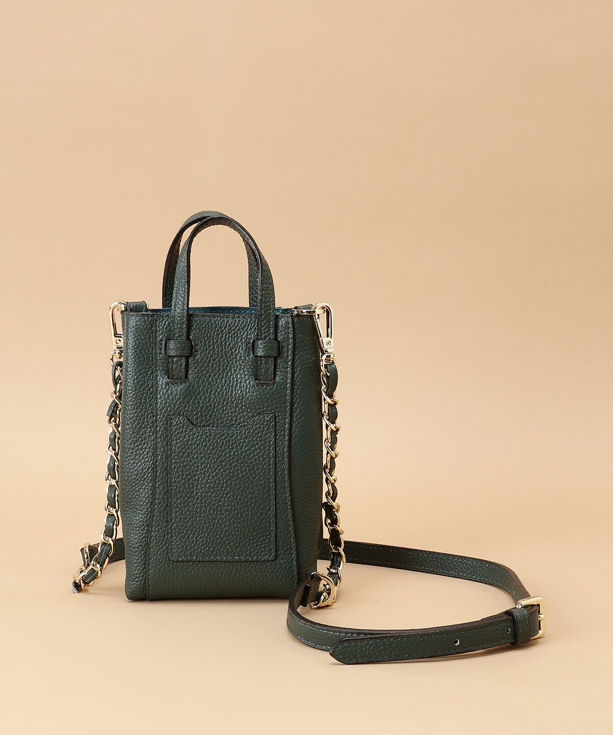 Samantha Thavasa「シンプルスクエア型 レザーミニショルダーバッグ」|ショルダー・メッセンジャー|