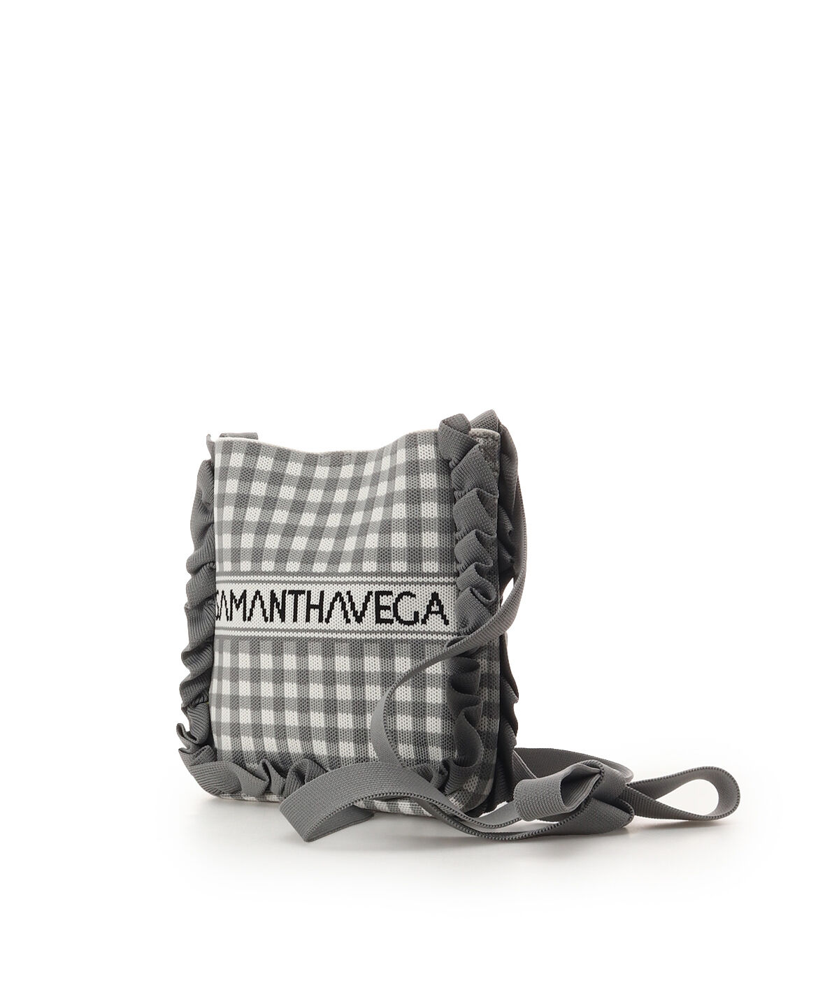 Samantha Vega「ニットギンガムショルダーバッグ」|ショルダー・メッセンジャー|