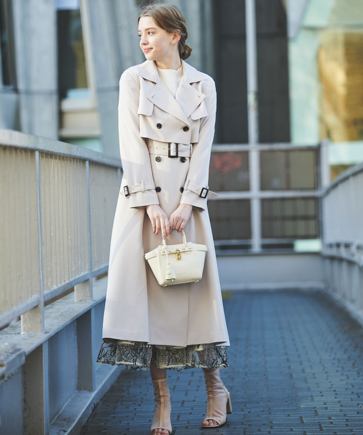 アンドクチュール「ManyWayトレンチコート」|トレンチコート|ライトグレー