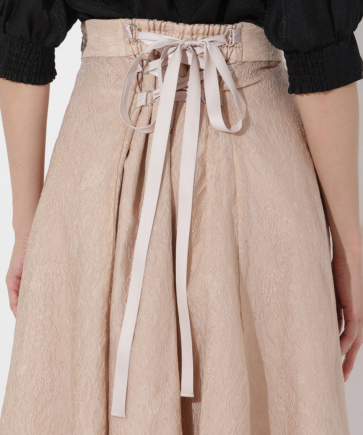 アンドクチュール「シアージャガードフレアスカート」|フレア|