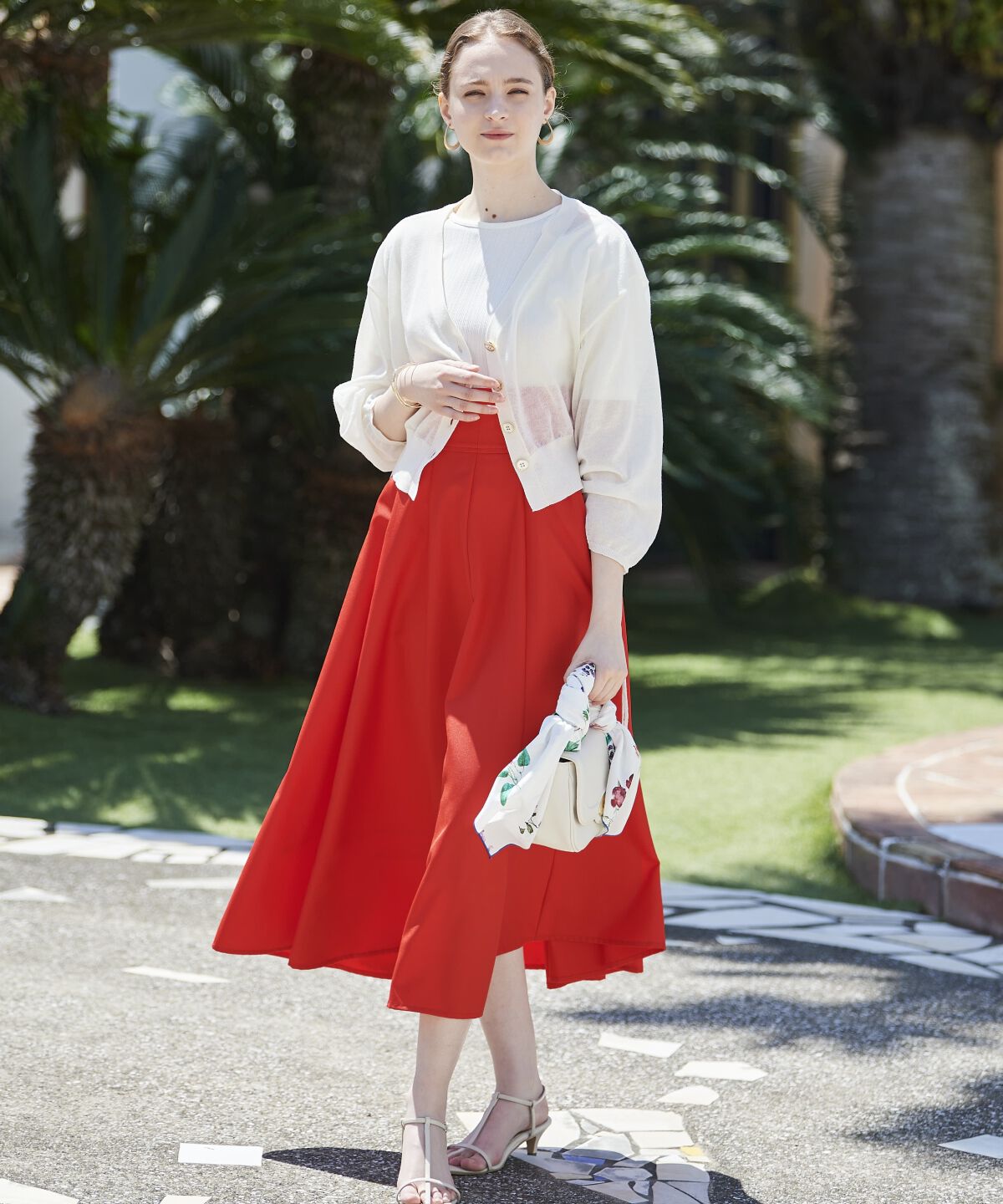 アンドクチュール「シアードルマンスリーブドロストカーデ」|カーディガン|