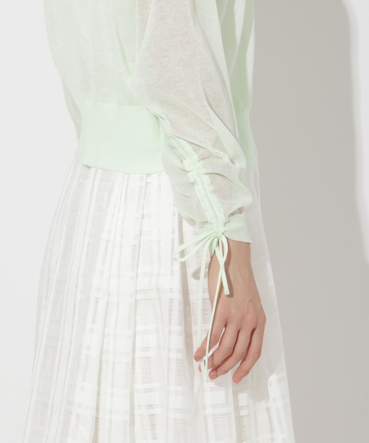 アンドクチュール「シアードルマンスリーブドロストカーデ」|カーディガン|