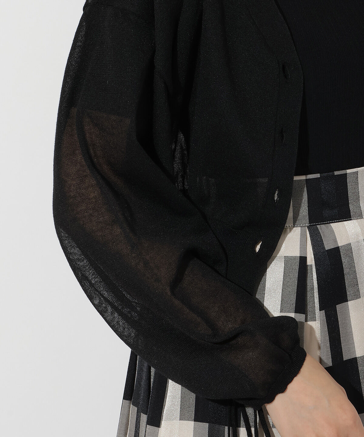 アンドクチュール「シアードルマンスリーブドロストカーデ」|カーディガン|