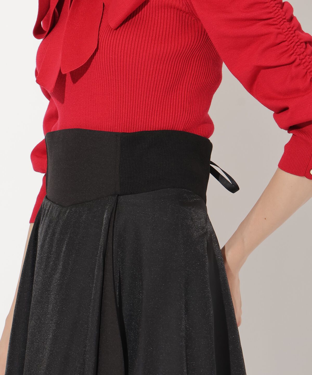 アンドクチュール「アシメシアーラッフルスカート」|フレア|