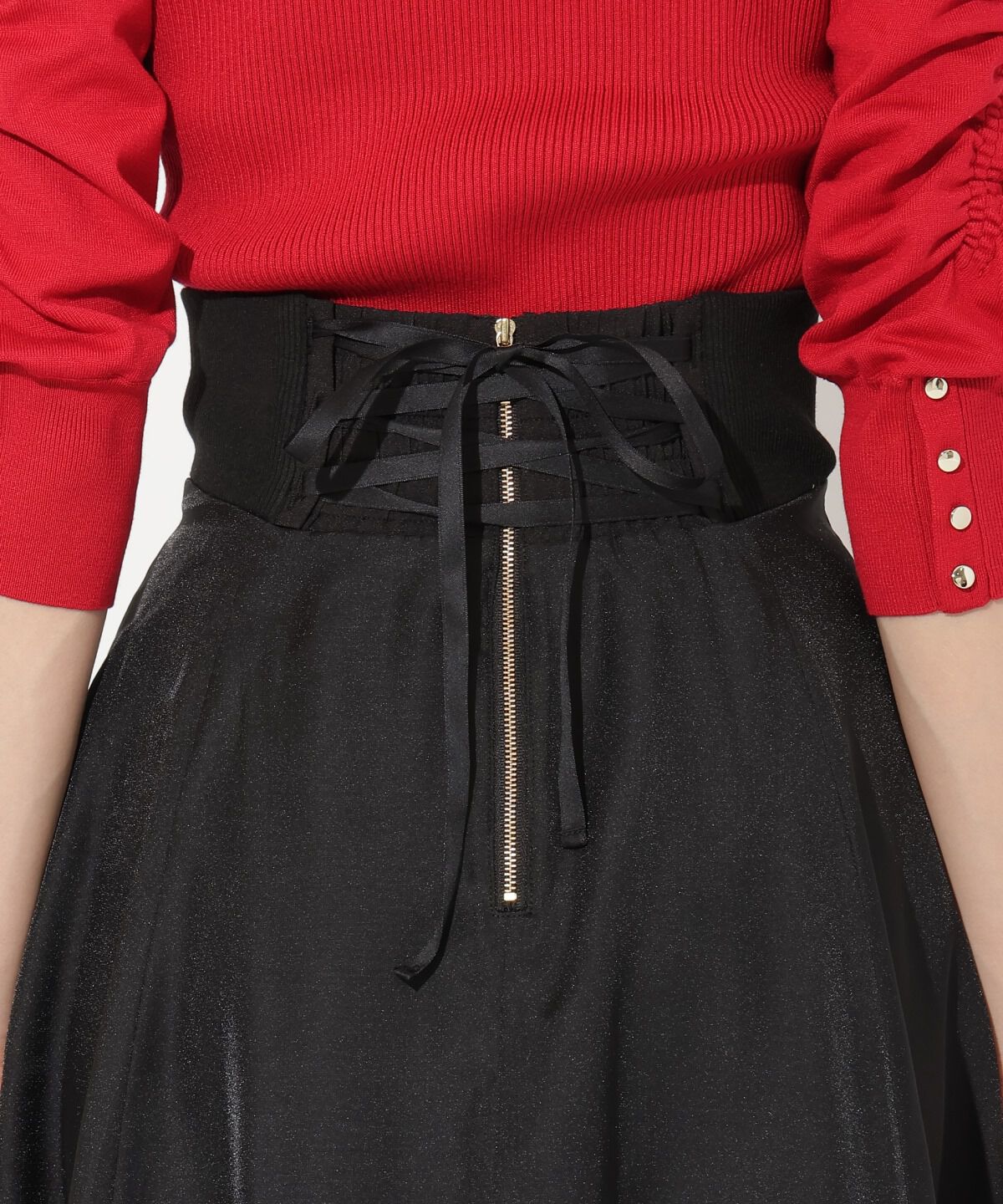 アンドクチュール「アシメシアーラッフルスカート」|フレア|