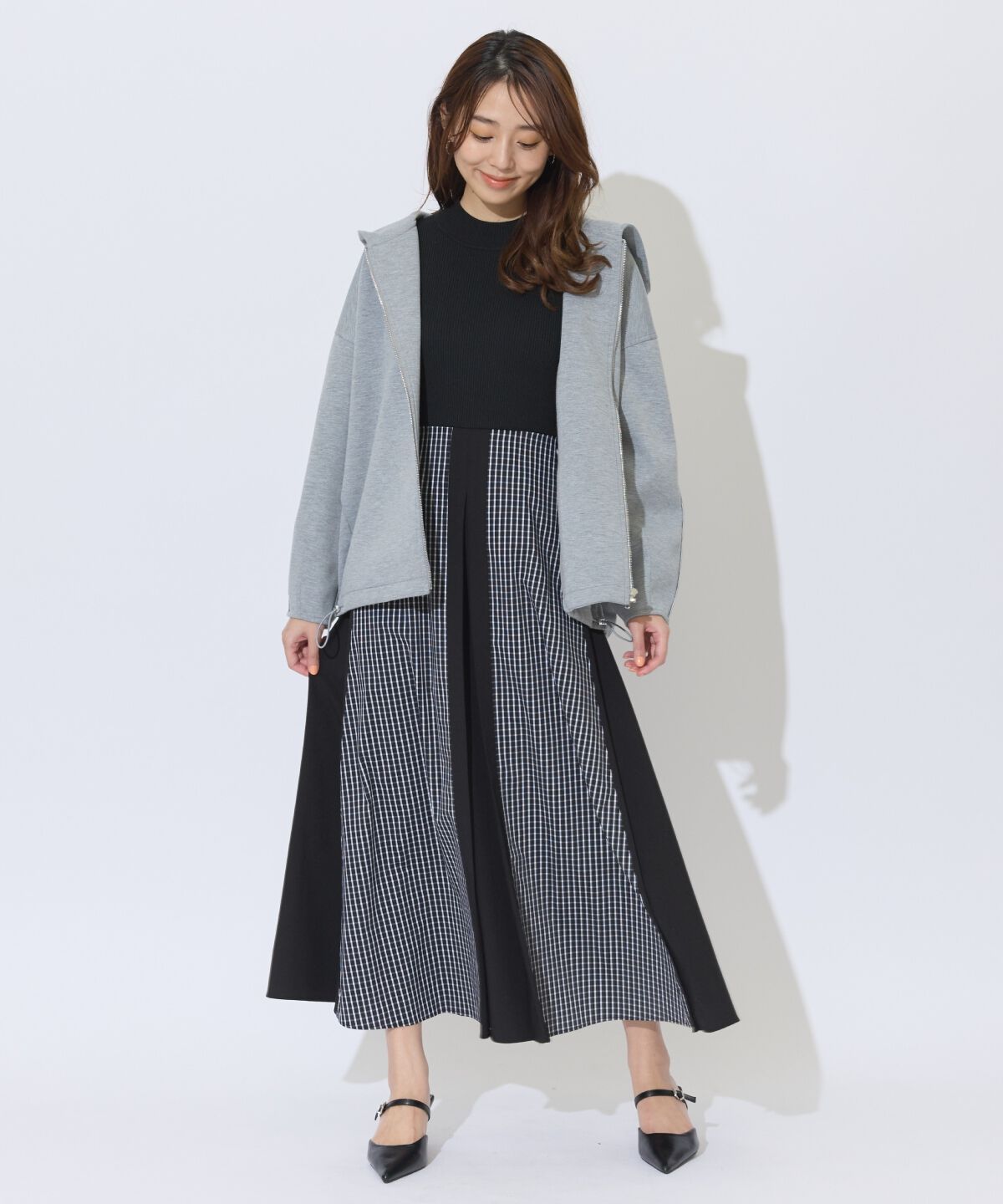 アンドクチュール「ダンボールポンチフーディーブルゾン」|ブルゾン・スタジャン|