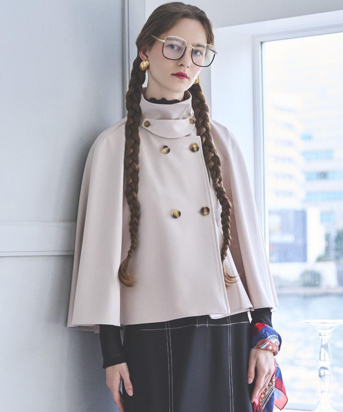 アンドクチュール「ショートケープコート」|その他|