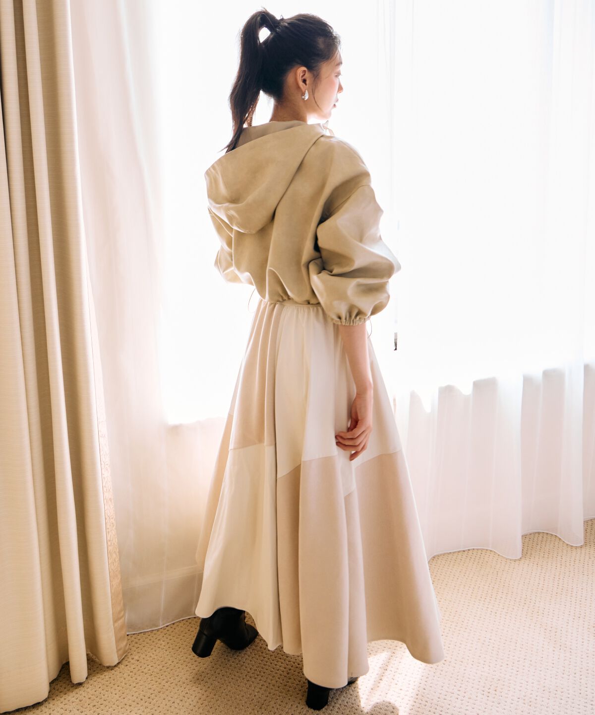 アンドクチュール「フェイクレザーブルゾン」|ブルゾン・スタジャン|