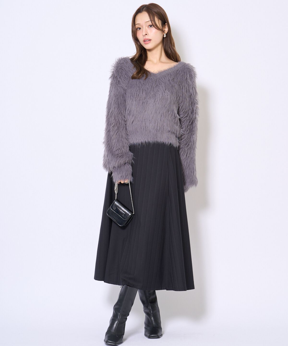 アンドクチュール「ビッグリボンフレアスカート」|フレア|