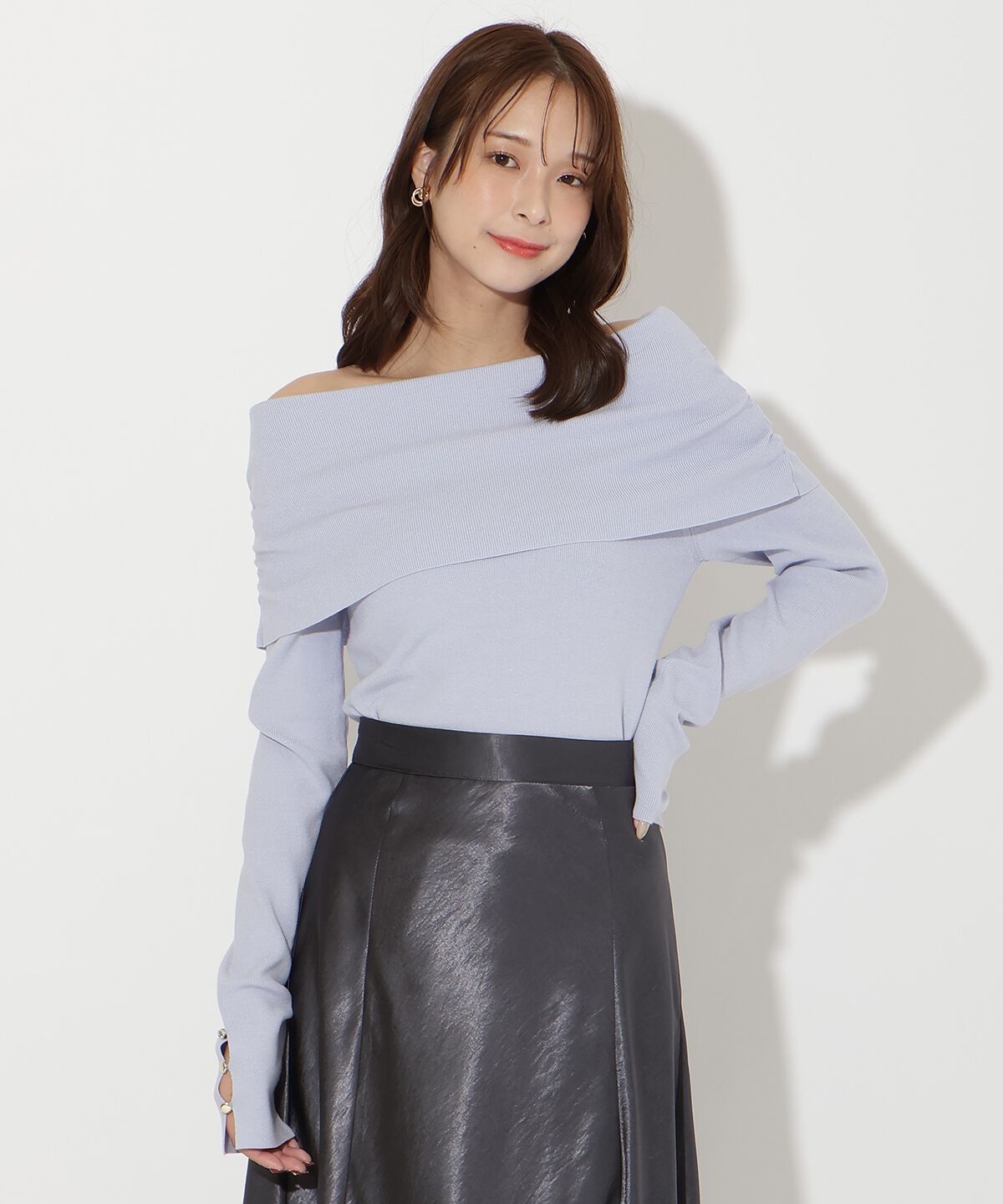 アンドクチュール「オフショルプルオーバー」|ニット・セーター|